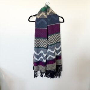Eddie Bauer cabin blanket scarf Atlantic one size